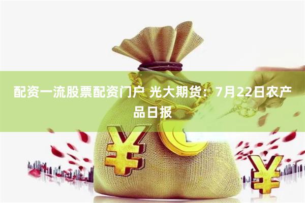 配资一流股票配资门户 光大期货：7月22日农产品日报